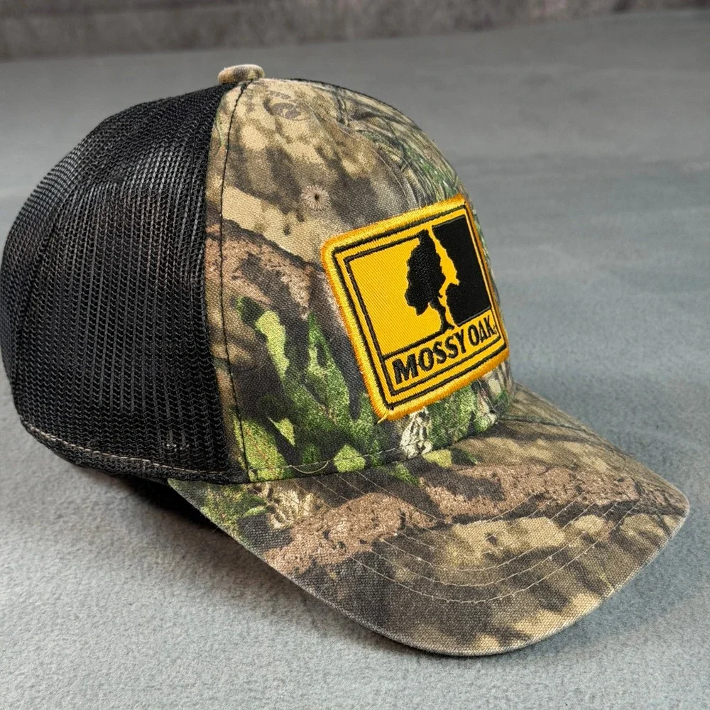 Mossy Oak Camo Trucker Hat Mesh‎ Back Snapback Hunting Fishing Cap Mens OSFM